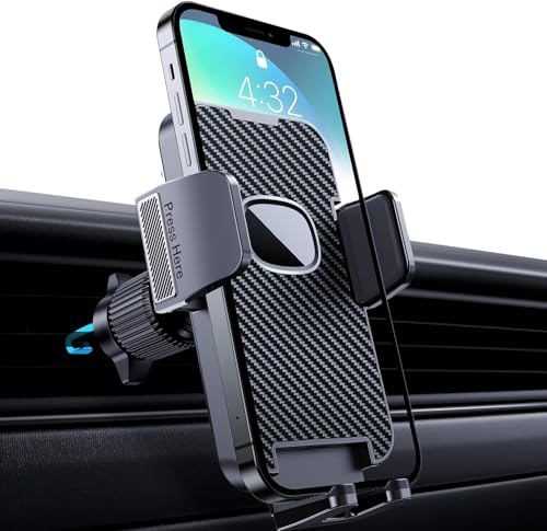 CINDRO Handyhalterung für Auto-Handyhalterung [verbesserter Metallhaken-Clip] Schwerkraft-Handyhalterung Autohalterung für iPhone, KFZ-Handyhalterung, Halterung im Fahrzeug, passend für Smartphone von CINDRO