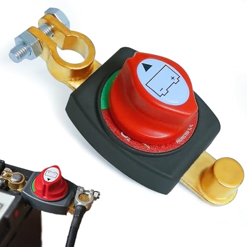 CIOXSOIO Batteriehauptschalter, Auto Batterie Trennschalter 12V-48V, Trennschalter Wasserdicht, Hauptschalter 12v für Auto Motorrad Marine Boat Caravan Yacht Bus Boot Reisen CIOXSOIO Batteriehauptschalter, Auto Batterie Trennschalter 12V-48V, Trennschalter Wasserdicht, Hauptschalter 12v für Auto Motorrad Marine Boat Caravan Yacht Bus Boot Reisen von CIOXSOIO