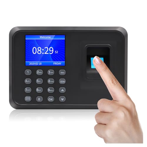 CISIYOO Fingerabdruck-Mitarbeiter-Zeituhr, Uhr in Maschinen für kleine Unternehmen, Anwesenheitsmaschine, Mitarbeiter, Fingerabdruck-Anwesenheit, Stanzkarte, Passwort, Eintritt, Pendeln, Anmeldung CISIYOO Fingerabdruck-Mitarbeiter-Zeituhr, Uhr in Maschinen für kleine Unternehmen, Anwesenheitsmaschine, Mitarbeiter, Fingerabdruck-Anwesenheit, Stanzkarte, Passwort, Eintritt, Pendeln, Anmeldung von CISIYOO