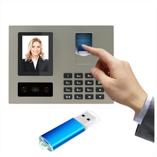 CISIYOO Zeituhr, Mitarbeiter-Uhr in Maschinen für kleine Unternehmen, 2,8 TFT-LCD-Bildschirm, Gesichter, Fingerabdruck, Passwort-Uhr in Maschine, Eff Manage Office Time Card Machine CISIYOO Zeituhr, Mitarbeiter-Uhr in Maschinen für kleine Unternehmen, 2,8 TFT-LCD-Bildschirm, Gesichter, Fingerabdruck, Passwort-Uhr in Maschine, Eff Manage Office Time Card Machine von CISIYOO