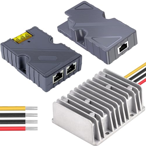 150W Starlink GigE PoE Injector, DC 12V-48V Starlink Dishy Kabeladapter auf RJ45, Starlink DC Step UP Konverter für Starlink Starlink V2 Internet Kit Satellitennetzwerk zu Router/Desktop/Laptop (3PCS) 150W Starlink GigE PoE Injector, DC 12V-48V Starlink Dishy Kabeladapter auf RJ45, Starlink DC Step UP Konverter für Starlink Starlink V2 Internet Kit Satellitennetzwerk zu Router/Desktop/Laptop (3PCS) von CISSIYOG