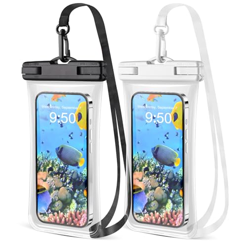CITAMAMA wasserdichte Handyhülle 2 Stück, IPX8 Unterwasser Handyhülle Waterproof Phone Case Wasserfeste Handytasche für iPhone 15 Pro Max 14 13 Galaxy S24 S23 Ultra, bis zu 6.9 Zoll CITAMAMA wasserdichte Handyhülle 2 Stück, IPX8 Unterwasser Handyhülle Waterproof Phone Case Wasserfeste Handytasche für iPhone 15 Pro Max 14 13 Galaxy S24 S23 Ultra, bis zu 6.9 Zoll von CITAMAMA