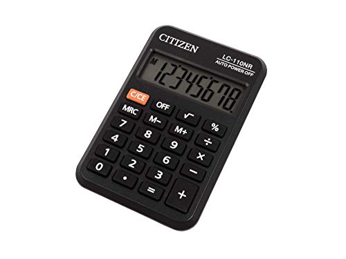 Citizen LC-110NR Taschenrechner, schwarz, 8 Digit von CITIZEN