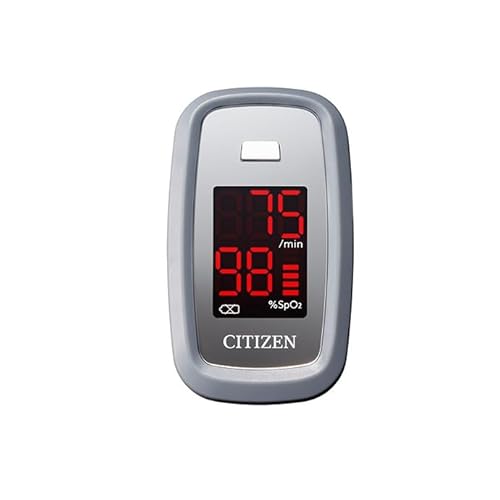 Citizen Pulsoximeter von Citizen Healthcare Systems – Großes, leicht lesbares Display, Fingerclip, Pulsfrequenz- und Blutsauerstoffsättigungsanzeige – Batteriebetrieben Citizen Pulsoximeter von Citizen Healthcare Systems – Großes, leicht lesbares Display, Fingerclip, Pulsfrequenz- und Blutsauerstoffsättigungsanzeige – Batteriebetrieben von CITIZEN