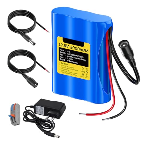 CITYORK 12.6V DC 3000mAh wiederaufladbarer Lithium-Ionen Akku für Solar Paneele, CCTV-Kameras, Camcorder, Flugzeug Spielzeug, LED-Streifenlichter und mehr CITYORK 12.6V DC 3000mAh wiederaufladbarer Lithium-Ionen Akku für Solar Paneele, CCTV-Kameras, Camcorder, Flugzeug Spielzeug, LED-Streifenlichter und mehr von CITYORK
