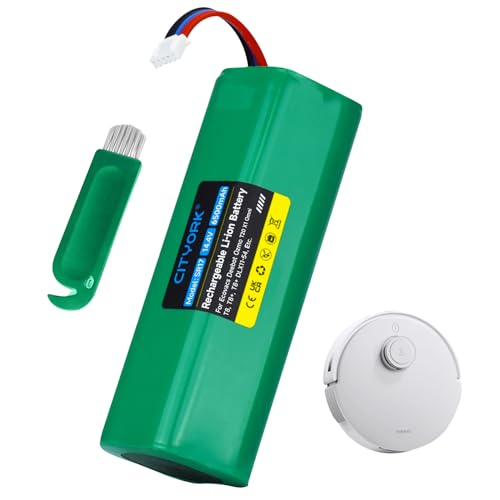 CITYORK 6500mAh Li-ion 14.4V Ersatz Akku für Ecovacs Deebot T20 T20e X1 X1e Omni, Ersatzakkus für Ecovacs Deebot T10, T9+ T9, T8+ T8 AIVI/Max Akkus von CITYORK