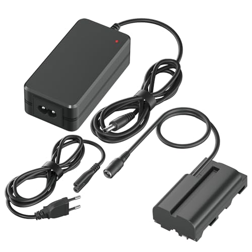 CITYORK F550 AC Netzteil NP-F550 Dummy Akku Adapter Kompatibel für Sony NP F970, F960, F770, F750, F570, F550, F530, F330 Kamera von CITYORK