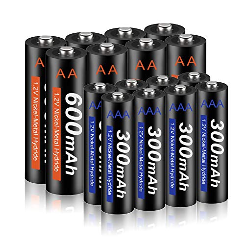 CITYORK Solar Akku AA 600mAh + Akku AAA 300mAh 1,2V NI-MH Aufladbare, Solarakku für Solarleuchten, Solarlampe, Gartenleuchten, Solar-Wegeleuchten, Außen Led-SolarLights, Wecker, Spielzeug(16 Stück) CITYORK Solar Akku AA 600mAh + Akku AAA 300mAh 1,2V NI-MH Aufladbare, Solarakku für Solarleuchten, Solarlampe, Gartenleuchten, Solar-Wegeleuchten, Außen Led-SolarLights, Wecker, Spielzeug(16 Stück) von CITYORK
