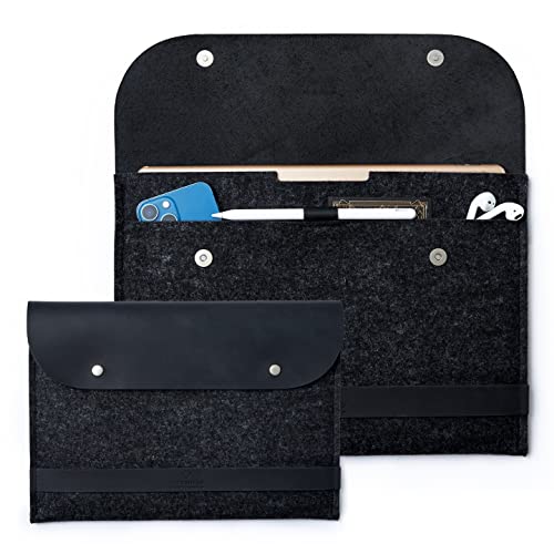 MacBook Air M1 Sleeve MacBook Pro 13 Zoll Sleeve Air M2 Hülle ist erhältlich für 13,3 14 16 Zoll 2021 2022 Laptoptasche MacBook Hülle aus echtem pflanzlich gegerbtem Leder und Merinowollfilz CITYSHEEP von CITYSHEEP