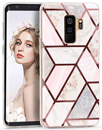 CIUTEK Galaxy S9 Plus Marmor Hülle, Matt Scrub Weich Silikon Handyhülle Schlank TPU Bumper Handytasche Abdeckung für Samsung Galaxy S9 Plus von CIUTEK