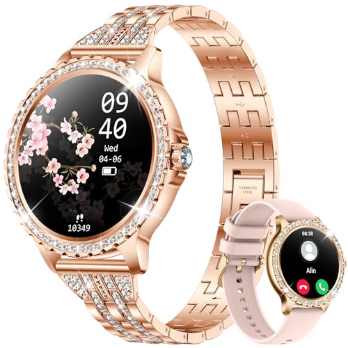 CIVO Smartwatch Damen Fitness Armbanduhr: Rosegold Fitnessuhr Kompatibel Android iOS - Smart Watch mit Telefonfunktion CIVO Smartwatch Damen Fitness Armbanduhr: Rosegold Fitnessuhr Kompatibel Android iOS - Smart Watch mit Telefonfunktion von CIVO