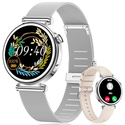 CIVO Smartwatch Damen Fitness Tracker: Silber Rund Fitnessuhr Damen Schrittzähler Wasserdicht IP67 - Blutdruckmessung Pulsuhr Smart Watch Kompatibel Android iOS CIVO Smartwatch Damen Fitness Tracker: Silber Rund Fitnessuhr Damen Schrittzähler Wasserdicht IP67 - Blutdruckmessung Pulsuhr Smart Watch Kompatibel Android iOS von CIVO
