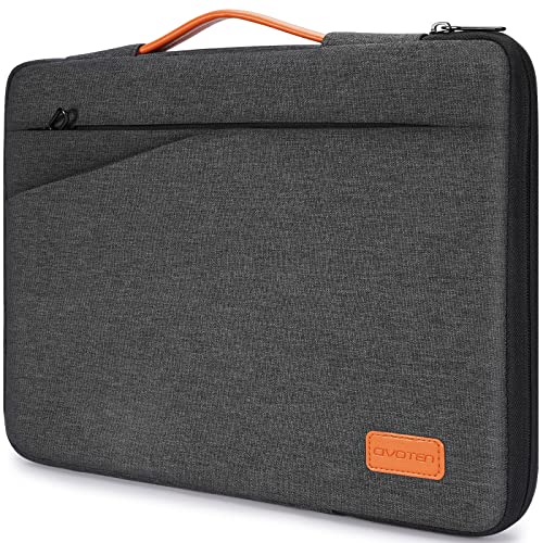 Civoten 14 Zoll Laptop Sleeve Case Notebook Tasche Wasserfeste Handtasche für 15 Zoll MacBook Pro,Lenovo ThinkPad X1 Yoga E490 T480s,HP Chromebook 14,Dell Latitude 14,Acer Sw. ift 5 7, Dunkelgrau von CIVOTEN
