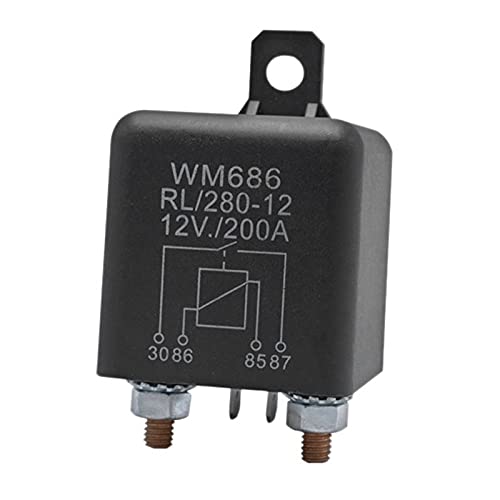 Batterietrennrelais 12V 4-Pin WM686 Startrelais ein / -Schalter SchließEr Relais RL/280 200A von CIWEI