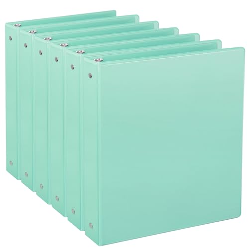 CIXILDTS 2,5 cm Ordner, Standard-3-Ringbuch, passend für Briefpapier, Präsentationsansicht, Hellblau, 6 Stück CIXILDTS 2,5 cm Ordner, Standard-3-Ringbuch, passend für Briefpapier, Präsentationsansicht, Hellblau, 6 Stück von CIXILDTS
