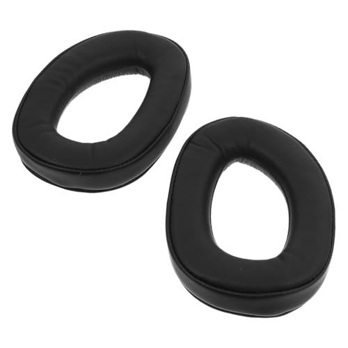 CIYODO 1 Paar Kopfhörerabdeckungen Stirnbandkissen Ohr gehörschutzstöpsel Kopfhörerkissen aus Schwamm Kopfhörer-Kissen Headset-Kissen aus Schwamm Kunstleder Schwarz von CIYODO