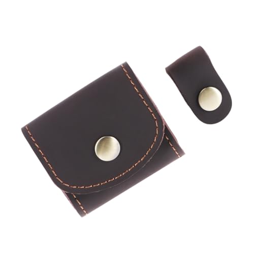 CIYODO 1 Stück Packung Leder -Kopfhörerabdeckung kopfhörertasche kopfhörer Box Headset case Kopfhörer Fall Coffee von CIYODO