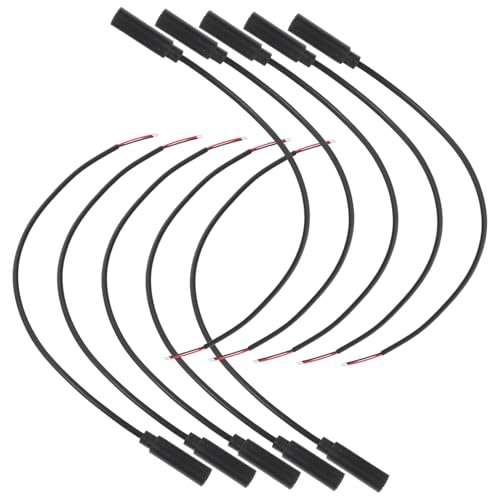 CIYODO 10 Stück Audioleitung Jack Audio- Kopfhörer Schnüre Mikrofonkabel Offen Für Draht Stecker Weiblich Kabelgebunden Ohr Ende Lautsprecher Aux Black CIYODO 10 Stück Audioleitung Jack Audio- Kopfhörer Schnüre Mikrofonkabel Offen Für Draht Stecker Weiblich Kabelgebunden Ohr Ende Lautsprecher Aux Black von CIYODO