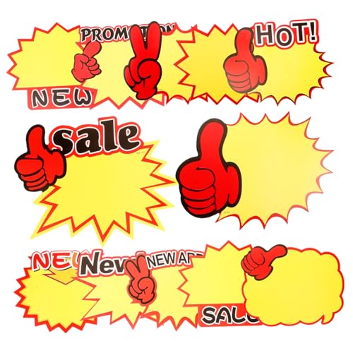 CIYODO 120 Stück -Beschilderung aufkleber Etikett Tags für den Handel Schild speichern Tags für Geschäfte Verkaufsschilder für Einzelhandelsgeschäfte Yard Sale Tags Weißer Karton CIYODO 120 Stück -Beschilderung aufkleber Etikett Tags für den Handel Schild speichern Tags für Geschäfte Verkaufsschilder für Einzelhandelsgeschäfte Yard Sale Tags Weißer Karton von CIYODO
