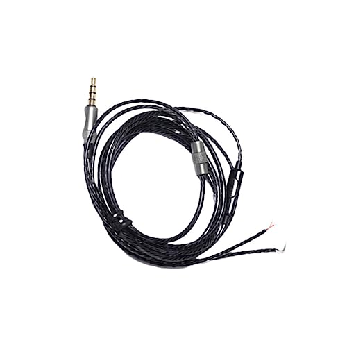 CIYODO 1Pc DIY Kopfhörer Reparatur Kabel Linie Mic Zubehör USB Kopfhörer Ersatz Kabel Schwarz von CIYODO