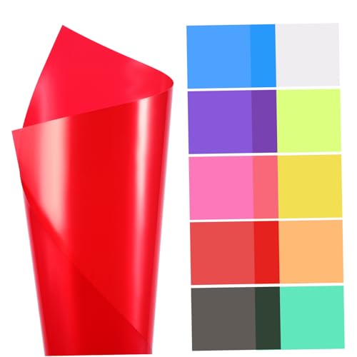 CIYODO 20 Stück Farbige Haustierfolie Autofolie aus Vinyl LED-transparenter Filmbildschirm LED-Lichtleiste Autoscheibentönung schutzfolien farbfilter farbige Filter farbige Überzüge PVC CIYODO 20 Stück Farbige Haustierfolie Autofolie aus Vinyl LED-transparenter Filmbildschirm LED-Lichtleiste Autoscheibentönung schutzfolien farbfilter farbige Filter farbige Überzüge PVC von CIYODO