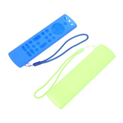 CIYODO 2Stücke Fernbedienungsschutz Hülle aus Silikon für Stick Leuchtende Robustes Design mit Lanyard für Wohnzimmer Schlafzimmer Einfache Handhabung von CIYODO