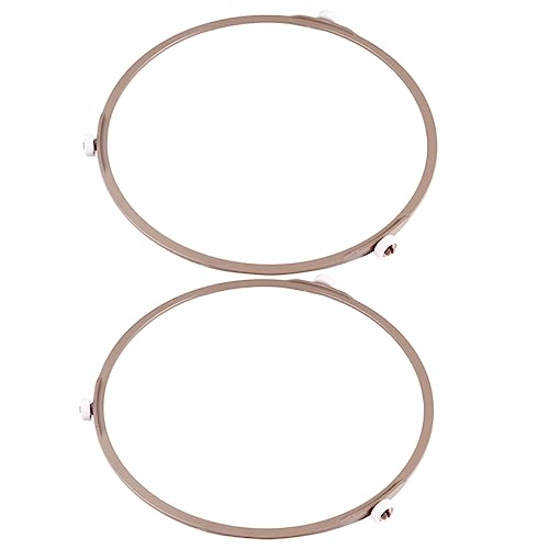 CIYODO 2st Paletten Walzen Halterung Serviertablett Rund Mikrowellen-plattentellerring Grillzubehör Mikrowellenring Tauschen Drehbarer Stützring Für Den Ofen Plastik Brown CIYODO 2st Paletten Walzen Halterung Serviertablett Rund Mikrowellen-plattentellerring Grillzubehör Mikrowellenring Tauschen Drehbarer Stützring Für Den Ofen Plastik Brown von CIYODO
