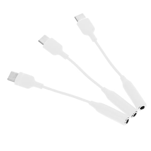 CIYODO 3 Stück Audiokabeladapter USB C an Aux weiblich Audio-Klinkenadapter Adapter-Kopfhörerbuchse verdrahtet Kopfhöreradapter Jack -Adapter Kopfhörer-auf-USB-C-Adapter TPE Weiß CIYODO 3 Stück Audiokabeladapter USB C an Aux weiblich Audio-Klinkenadapter Adapter-Kopfhörerbuchse verdrahtet Kopfhöreradapter Jack -Adapter Kopfhörer-auf-USB-C-Adapter TPE Weiß von CIYODO