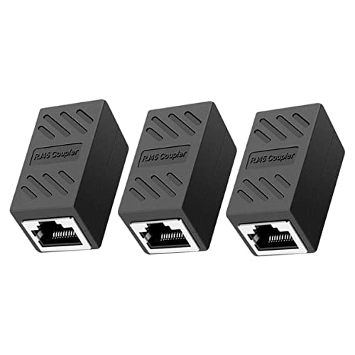 CIYODO 3 Stücke Anschlüsse Ethernet Kabel Adapter Cat6 Koppler Schwarz Für Cat6 Cat5e Kabel CIYODO 3 Stücke Anschlüsse Ethernet Kabel Adapter Cat6 Koppler Schwarz Für Cat6 Cat5e Kabel von CIYODO