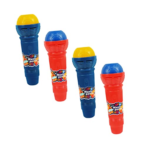 CIYODO 4 Stück Mikrofon Spielzeug Karaoke Spielzeug Kunststoff Mikrofon Simuliertes Mikrofon Echo Mikrofon Lernspielzeug Mikrofon Spielzeug Kinder Karaoke Requisite Mikrofon von CIYODO