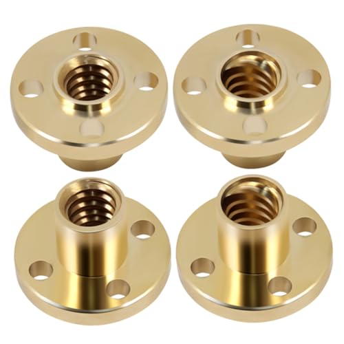 CIYODO 4 Stück Zubehör für den 3D-Druck Mutter der Schrittmotor-Gewindespindel Leitspindel Kupfermutter T8 Trapezmutter Golden CIYODO 4 Stück Zubehör für den 3D-Druck Mutter der Schrittmotor-Gewindespindel Leitspindel Kupfermutter T8 Trapezmutter Golden von CIYODO