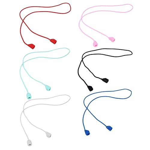 CIYODO 6 Stück Kopfhörer Silikon Lanyard mit Verlust Funktion Schützende Schnur für Drahtlose Ohrhörer Weiß Schwarz Dunkelblau CIYODO 6 Stück Kopfhörer Silikon Lanyard mit Verlust Funktion Schützende Schnur für Drahtlose Ohrhörer Weiß Schwarz Dunkelblau von CIYODO