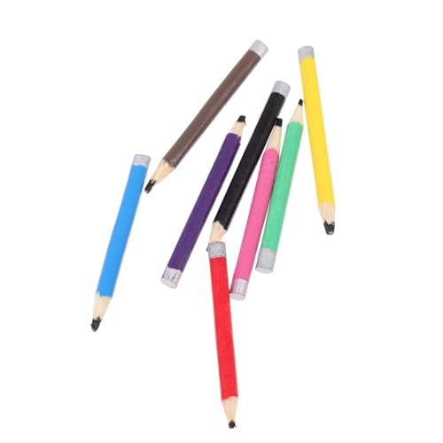 CIYODO 8 Stück Farbige Bleistift -Ornamente Party Mini Bleistifte kleine Stifte Bleistiftornament Buntstift-Modelldekor dekorative Buntstiftmodelle emuliertes Buntstiftmodell Holz Schwarz CIYODO 8 Stück Farbige Bleistift -Ornamente Party Mini Bleistifte kleine Stifte Bleistiftornament Buntstift-Modelldekor dekorative Buntstiftmodelle emuliertes Buntstiftmodell Holz Schwarz von CIYODO