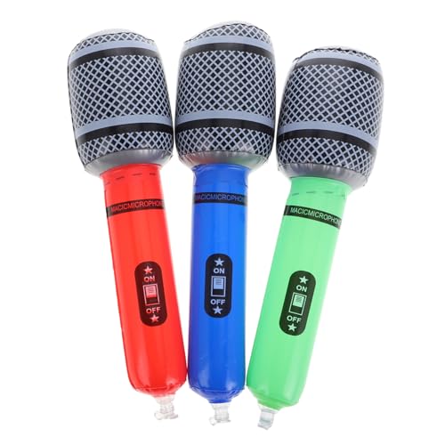 CIYODO Aufblasbares Mikrofon Für Rockmikrofon Partyzubehör Perfektes Accessoire Für Lippensynchronisation Rollenspiele Und Musikthemenfeiern Und Langlebig von CIYODO