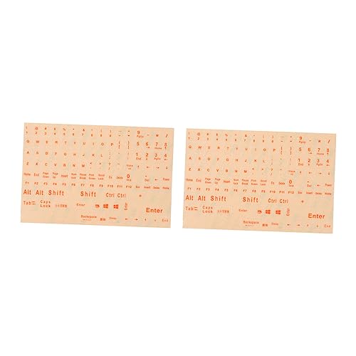CIYODO Englische Tastaturaufkleber Für Laptop-Notebook-Tastatur Universalaufkleber 2 Blatt Set von CIYODO