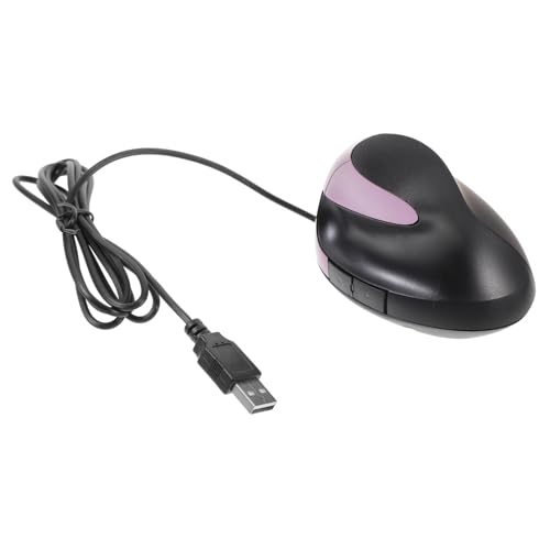 CIYODO Handgelenk Guard Übergeben Ergonomisch Vertikale Kabelgebundene Computermaus, Usb-kabel Usb Verkabelt Computermaus Mit Kabel Usb Vertikal Abs Violett von CIYODO