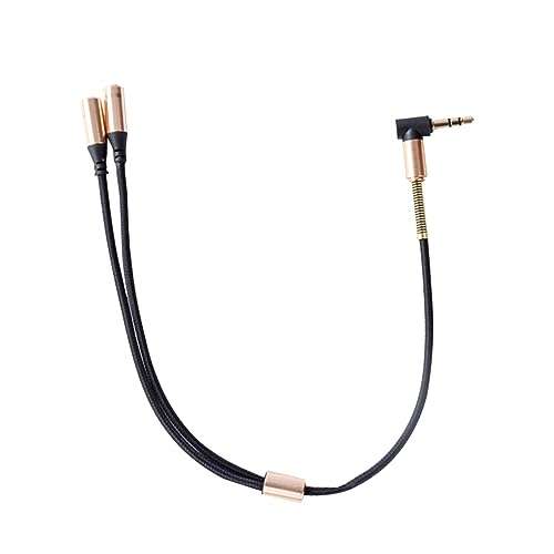 CIYODO Kopfhörer Splitter Adapter Aux Kabel Schwarz Kopfhörer Splitter Für Lautsprecher Kopfhörer Von Filmen Mit Freunden Familie von CIYODO