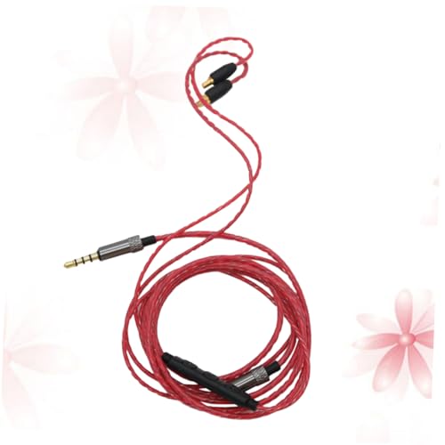 CIYODO Kopfhörerleitung Mit Kabelgebundener Steuerung Headset Kopfhörerleitung Aus Reinem Kupfer Kopfhörerkabel Kopfhörer-upgrade-linie Rot von CIYODO