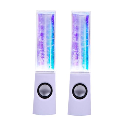 CIYODO LED -Sprecher Lichtshow-Lautsprecher Springbrunnen Lautsprecher LED-Lautsprecher Lautsprecher mit Farbwechsel Weiß CIYODO LED -Sprecher Lichtshow-Lautsprecher Springbrunnen Lautsprecher LED-Lautsprecher Lautsprecher mit Farbwechsel Weiß von CIYODO