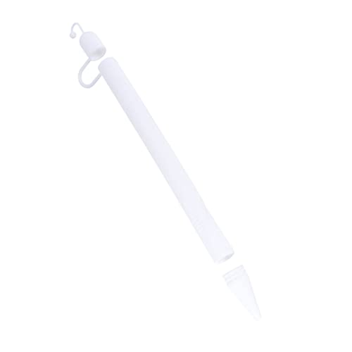 CIYODO Stift-schutzhülle Stifthalter Stylus-taschenabdeckung Federmäppchen Stiftabdeckung Stifthülse Stylus Bleistift Stiftkappenhalter Bleistift Anti-rutsch-hülle Stylus Stiftetui Weiß von CIYODO