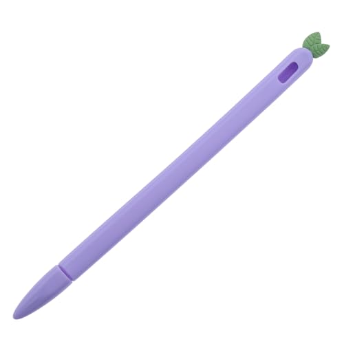 CIYODO Stylus-hülle Generierung Von Stiftabdeckungen Tabletten Stifthalter Stift-schutzhülle Karotte Stiftabdeckung Touchscreen-stiftschutz Federmäppchen 2 Haltergriff Violett Kieselgel von CIYODO
