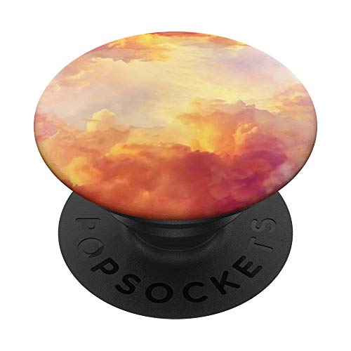 Abend Wolken Wasserfarben - PopSockets Ausziehbarer Sockel und Griff für Smartphones und Tablets von CJ Grips