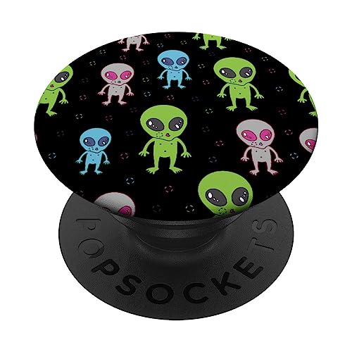 Alien Muster PopSockets mit austauschbarem PopGrip von CJ Grips