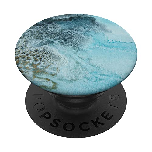 Aquarell Blaue Welle Ozean Meer PopSockets mit austauschbarem PopGrip von CJ Grips