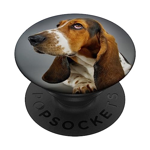Basset Hound PopSockets mit austauschbarem PopGrip von CJ Grips
