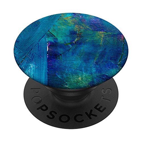 Blau Grün Abstrakt PopSockets mit austauschbarem PopGrip von CJ Grips