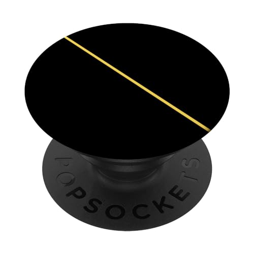 Dünne Linie Gelb PopSockets mit austauschbarem PopGrip von CJ Grips