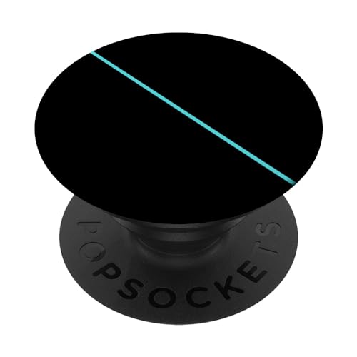 Dünne Linie Türkis PopSockets mit austauschbarem PopGrip von CJ Grips