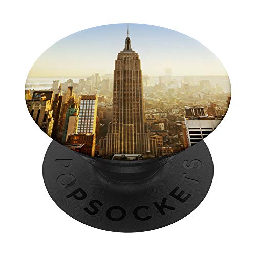 Empire State Building New York City PopSockets PopGrip: Ausziehbarer Sockel und Griff für Handys/Tablets mit Tauschbarem Top von CJ Grips
