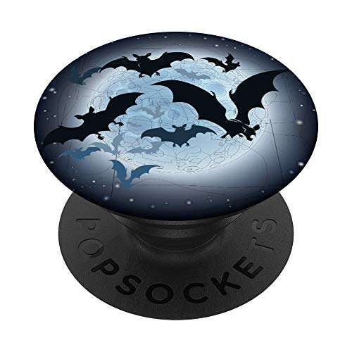 Fledermäuse Mond PopSockets PopGrip: Ausziehbarer Sockel und Griff für Handys/Tablets mit Tauschbarem Top von CJ Grips